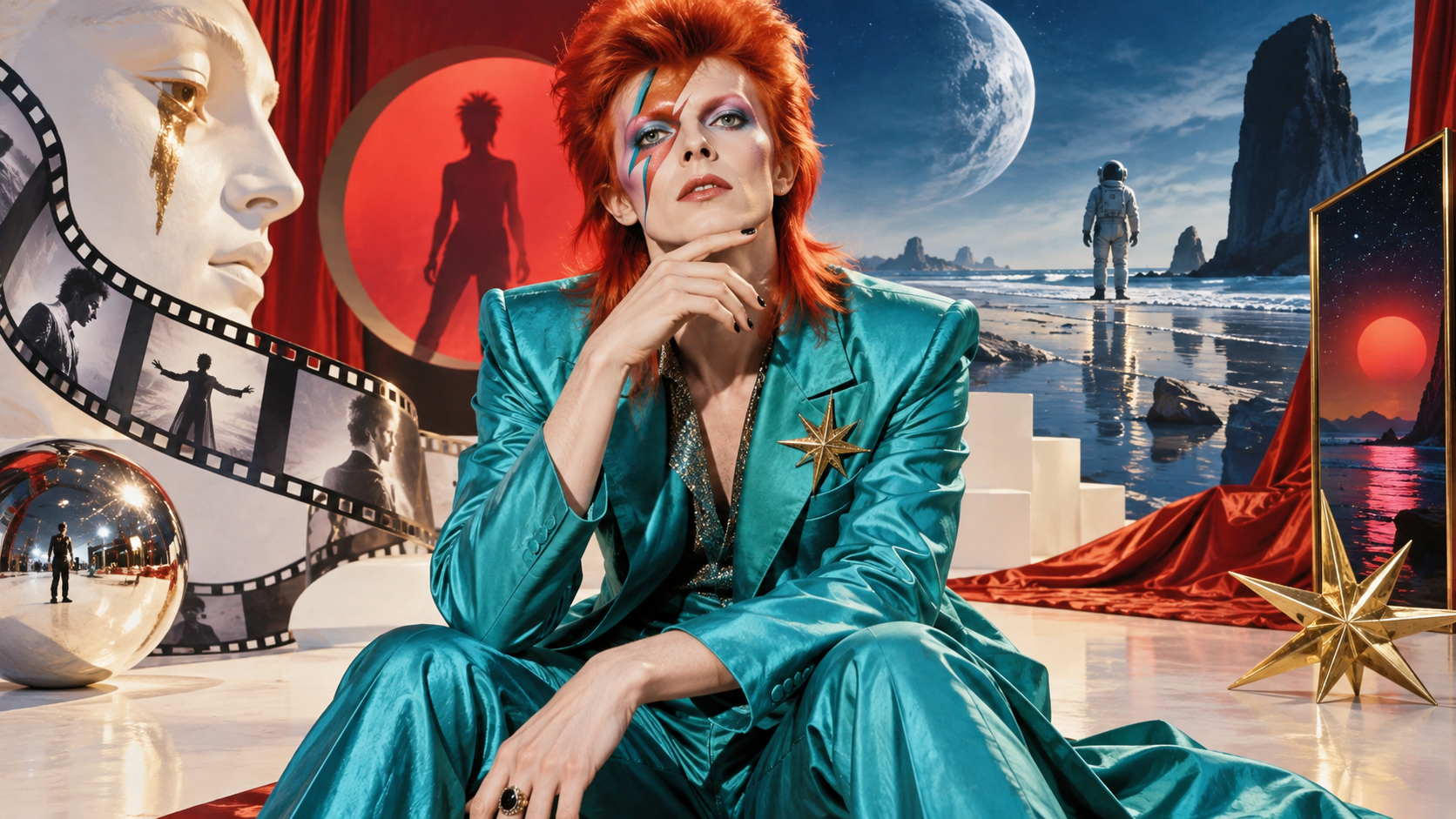 David Bowie Using Visual Elements in His Music Videos